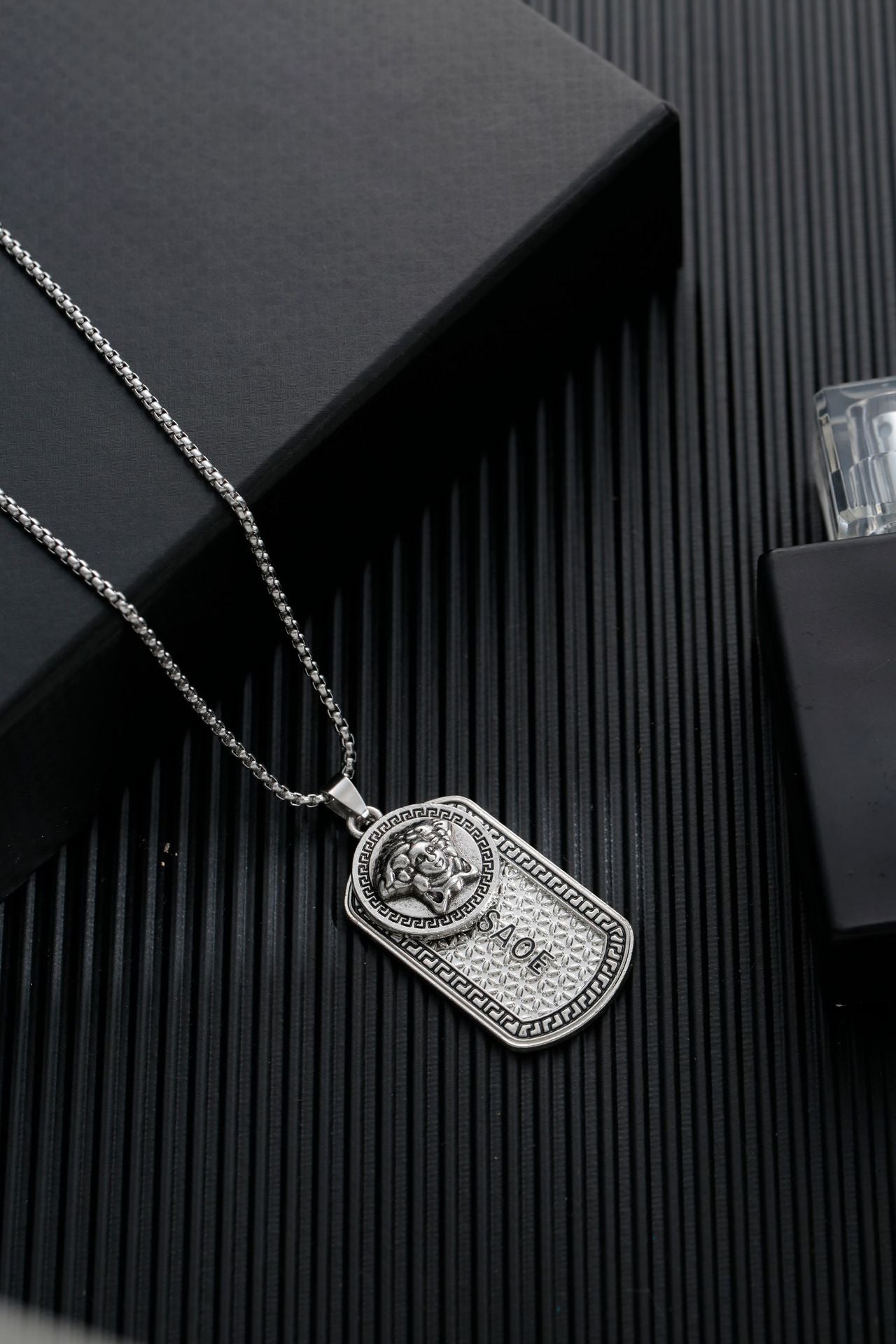 Titanium steel sweater chain men's necklace