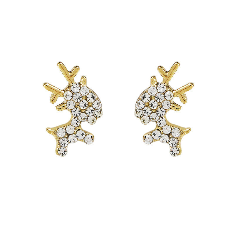 1 Pair Sweet IG Style Geometric Heart Shape Butterfly Inlay Alloy Rhinestones Pearl Drop Earrings Ear Studs
