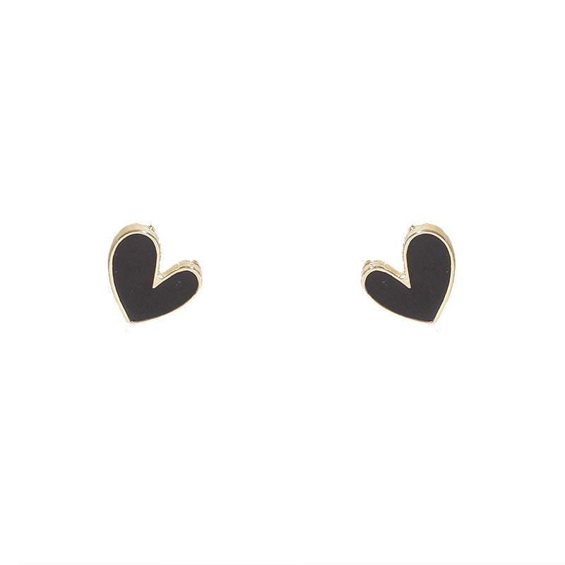 1 Pair Sweet IG Style Geometric Heart Shape Butterfly Inlay Alloy Rhinestones Pearl Drop Earrings Ear Studs