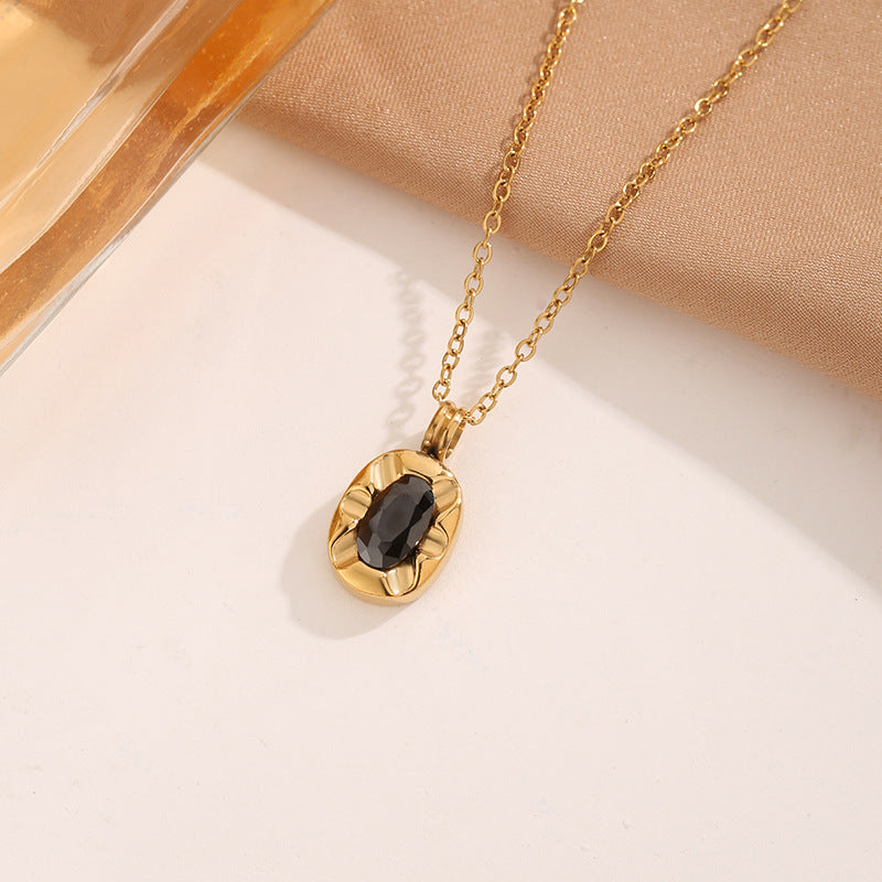 Collar de perlas de arroz chapado en oro de 18 quilates con cadena para clavícula para mujer 