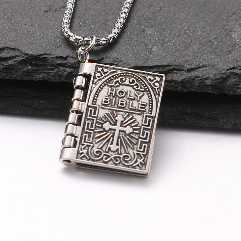 Titanium steel necklace men's hip hop street alloy pendant
