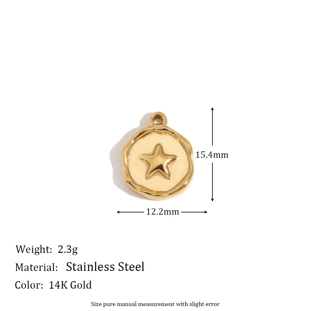 1 Piece 304 Stainless Steel 14K Gold Plated Geometric Jewelry Accessories Pendant