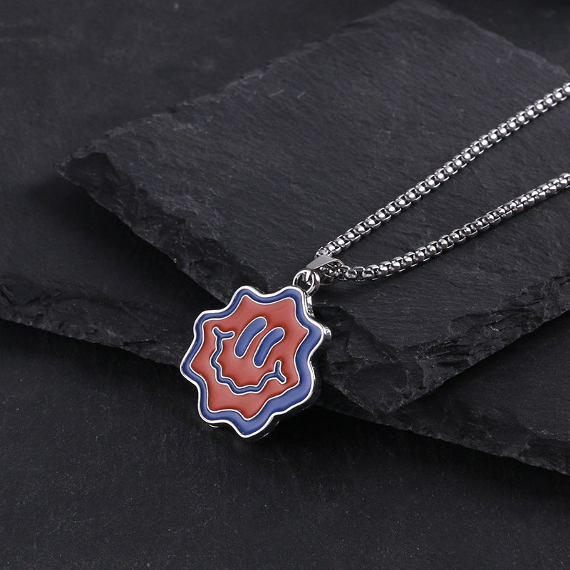 Titanium steel necklace men's hip hop street alloy pendant