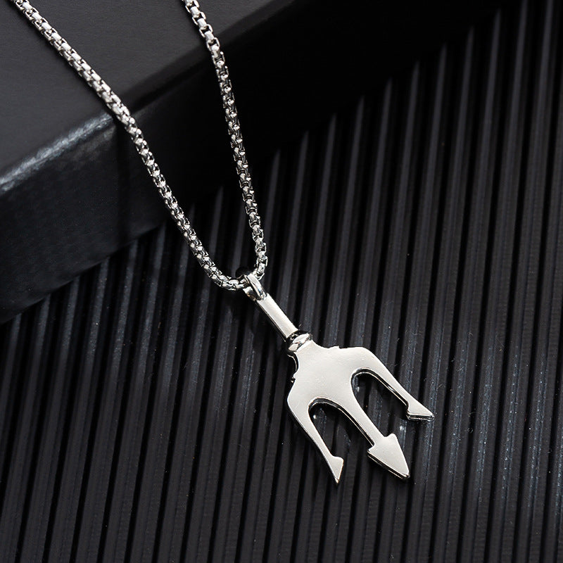 Titanium steel sweater chain men's necklace