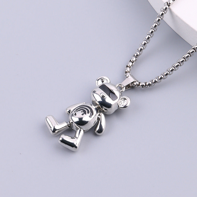 Titanium steel necklace men's hip hop street alloy pendant