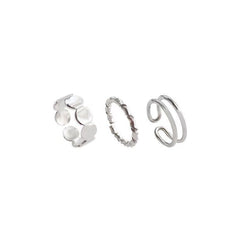 Juego de anillos para el dedo índice femenino, accesorios para anillos 
