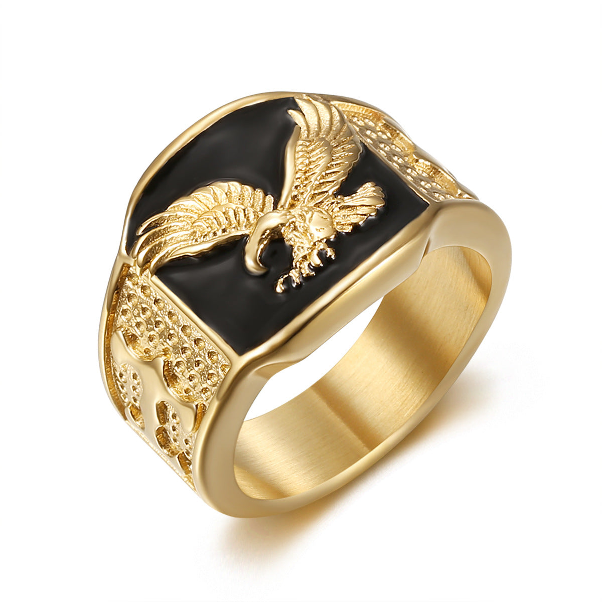 Anillo de águila de acero inoxidable de HIPHOP Jewelry para hombre 