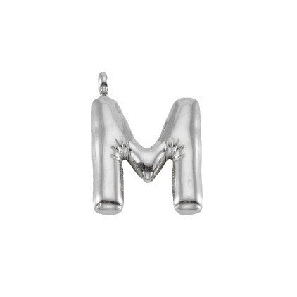 1 Piece 24mm 304 Stainless Steel Letter Pendant Chain