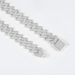 Collar de aleación estilo hip hop con cadena cubana para hombre 