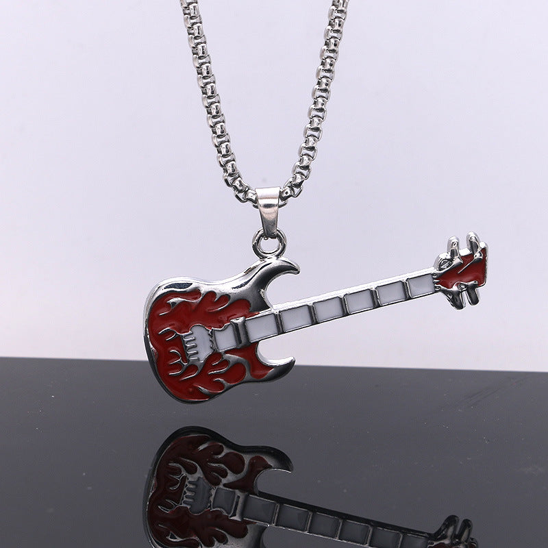 Titanium steel necklace men's hip hop street alloy pendant