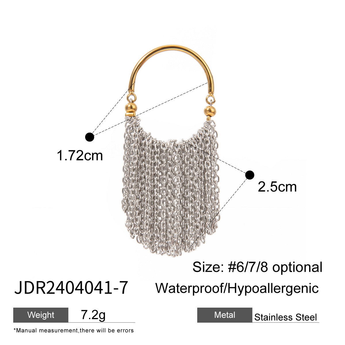 Wholesale Jewelry Glam Simple Style Classic Style Geometric 304 Stainless Steel Plating Open Rings