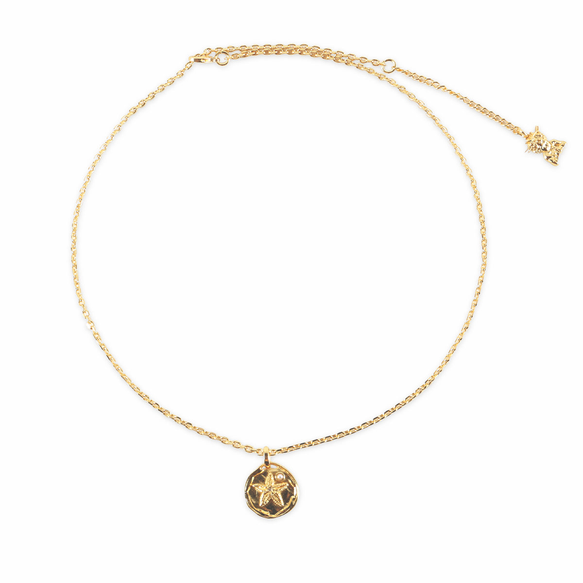 Collar de cadena de clavícula para mujer con colgante de cobre completo. 