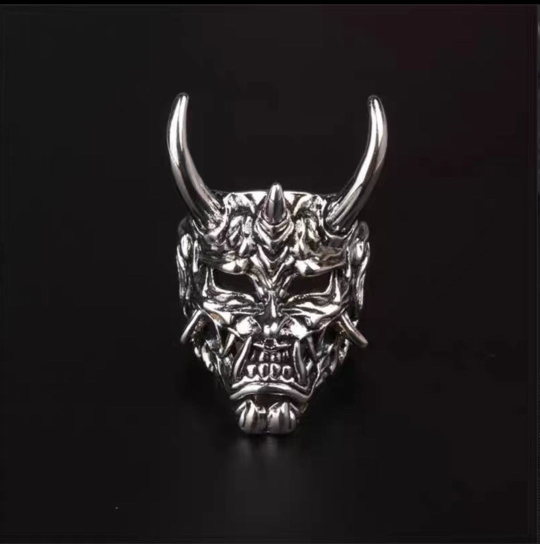 Anillo Prajna de Cuerno Dorado, Máscara Fantasma Masculina, Accesorios 