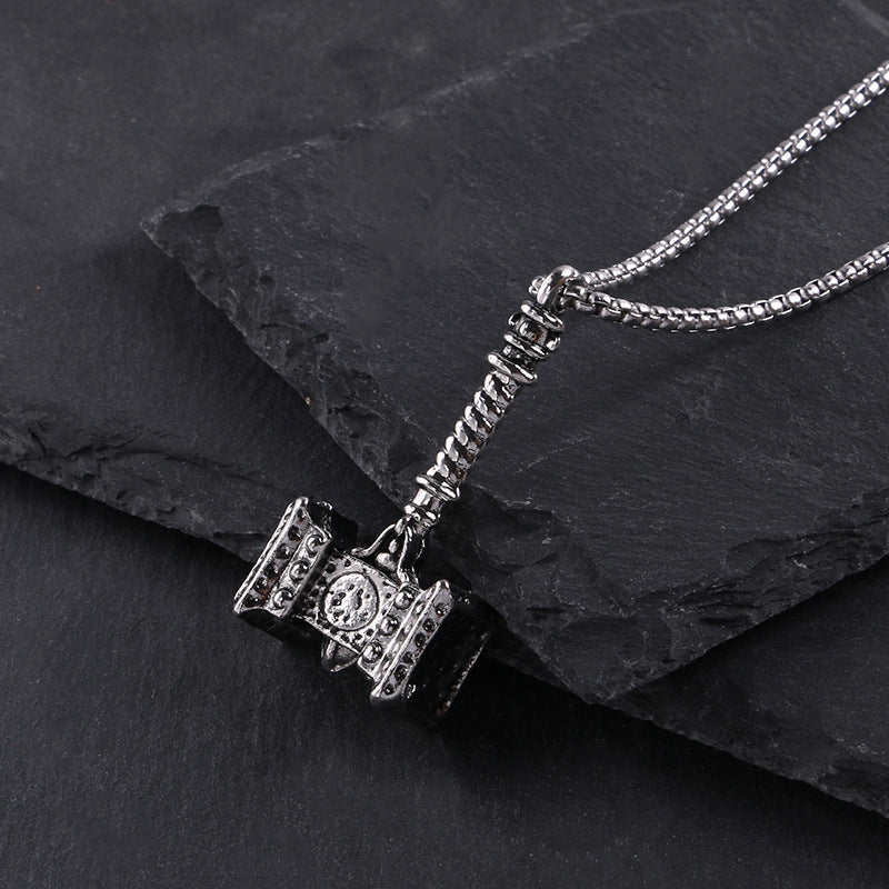 Titanium steel necklace men's hip hop street alloy pendant