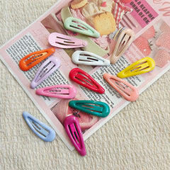 Horquilla con forma de gota de agua de 3 cm con clip BB de color macarrón 
