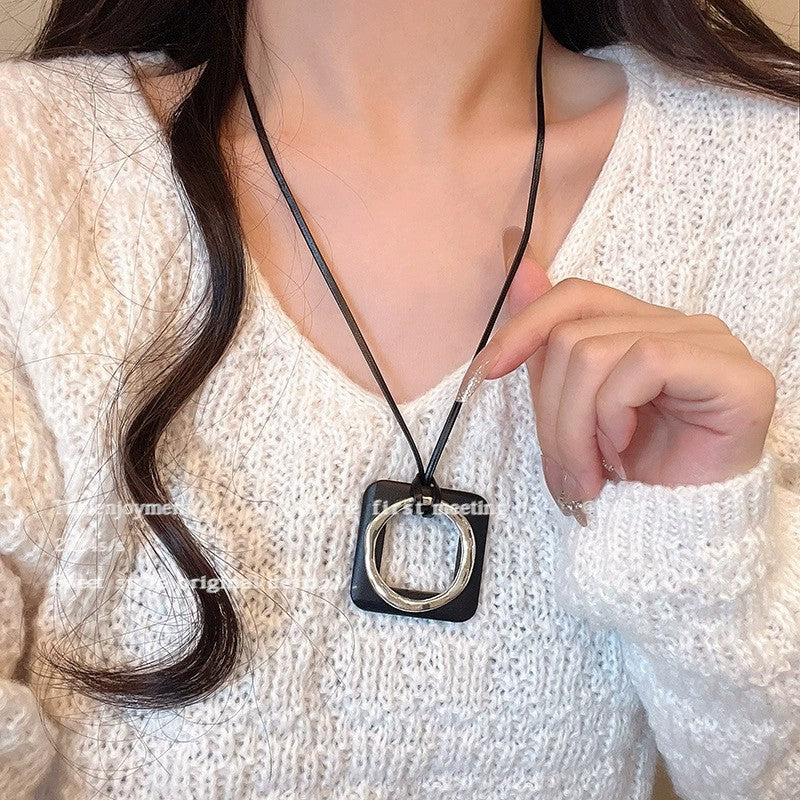 Collar de plumas vintage para mujer, cadena de clavícula con cuentas apiladas, accesorios bohemios 