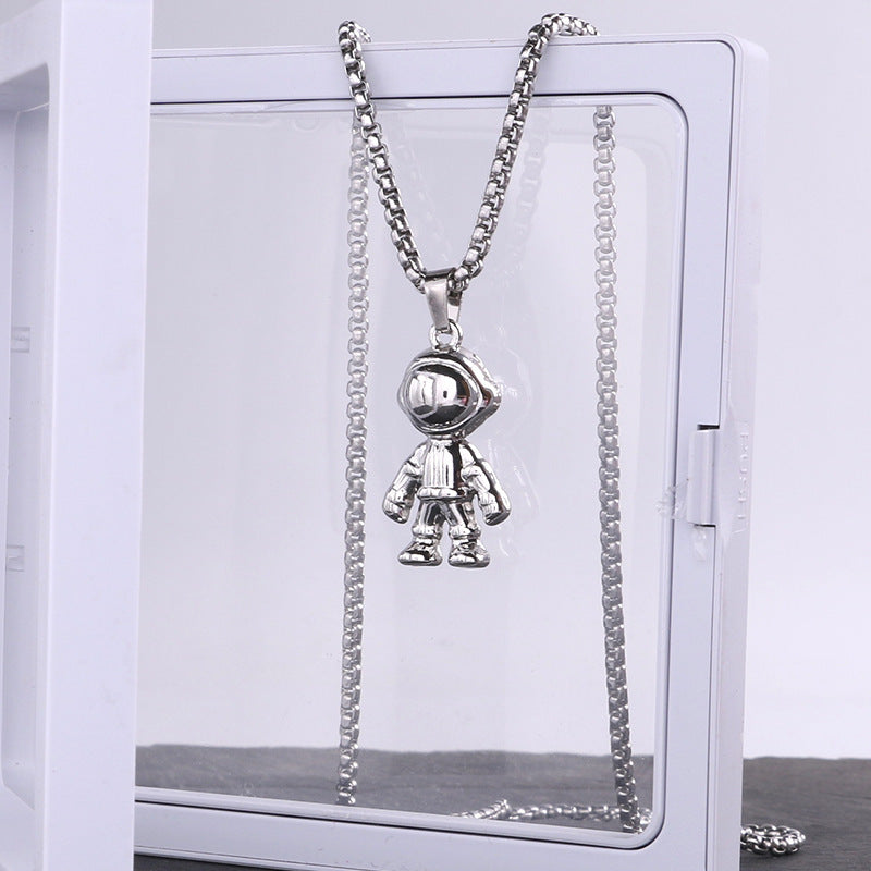 Titanium steel necklace men's hip hop street alloy pendant