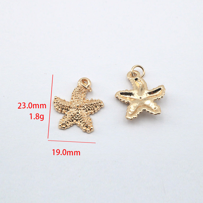 Accesorios de joyería DIY Aleación Serie Océano Colgante Delfín Estrella de Mar Tortuga Colgantes 100 piezas