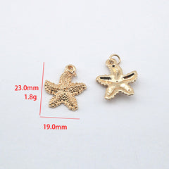 Accesorios de joyería DIY Aleación Serie Océano Colgante Delfín Estrella de Mar Tortuga Colgantes 100 piezas