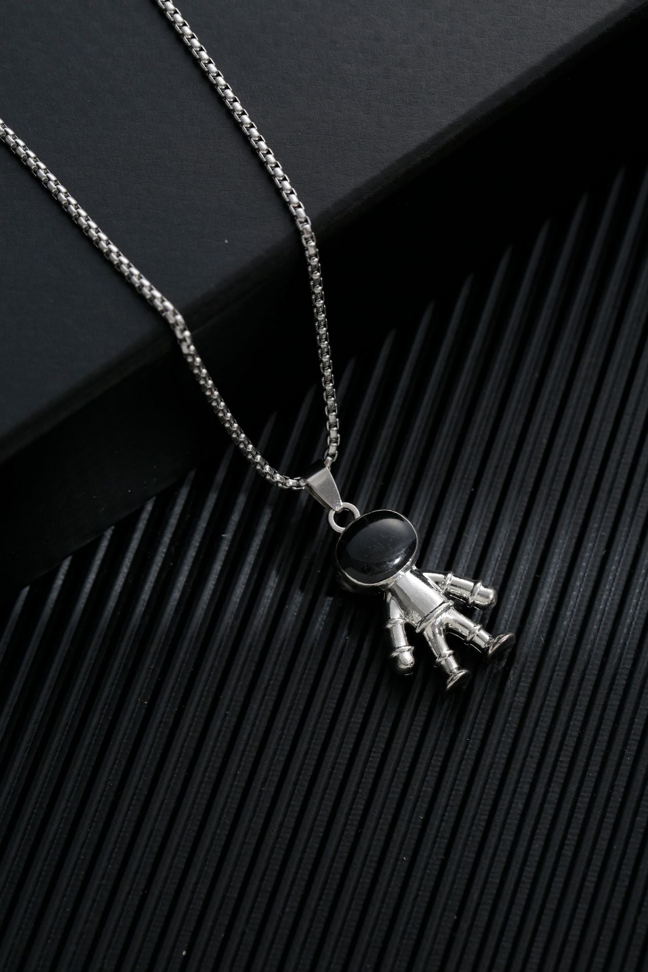 Titanium steel sweater chain men's necklace