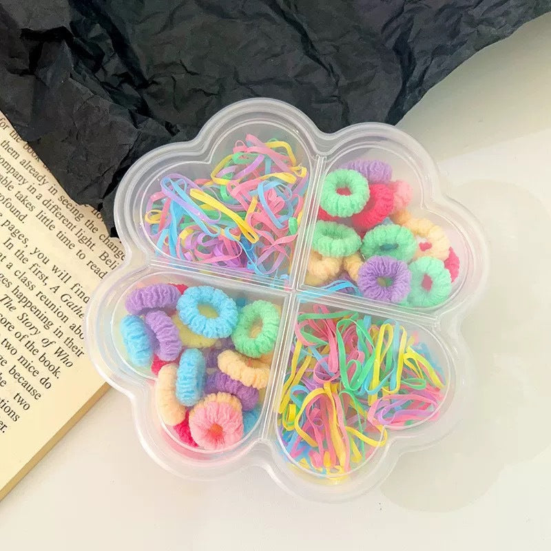 Banda de goma para bebés, banda para el cabello con forma de pulgar, diadema de cola de caballo para niñas 