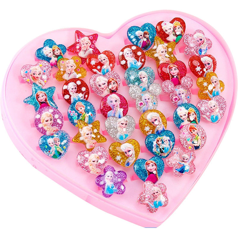 Children's Ring Girls Princess Jewelry Cartoon Small Ring