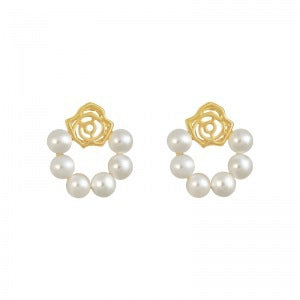 1 Pair Sweet IG Style Geometric Heart Shape Butterfly Inlay Alloy Rhinestones Pearl Drop Earrings Ear Studs
