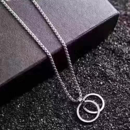 Collar de acero de titanio para hombre, cadena de clavícula, colgante cubano, accesorios de cadena para el cuello 