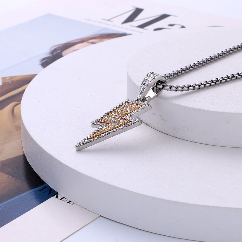 Titanium steel necklace men's hip hop street alloy pendant
