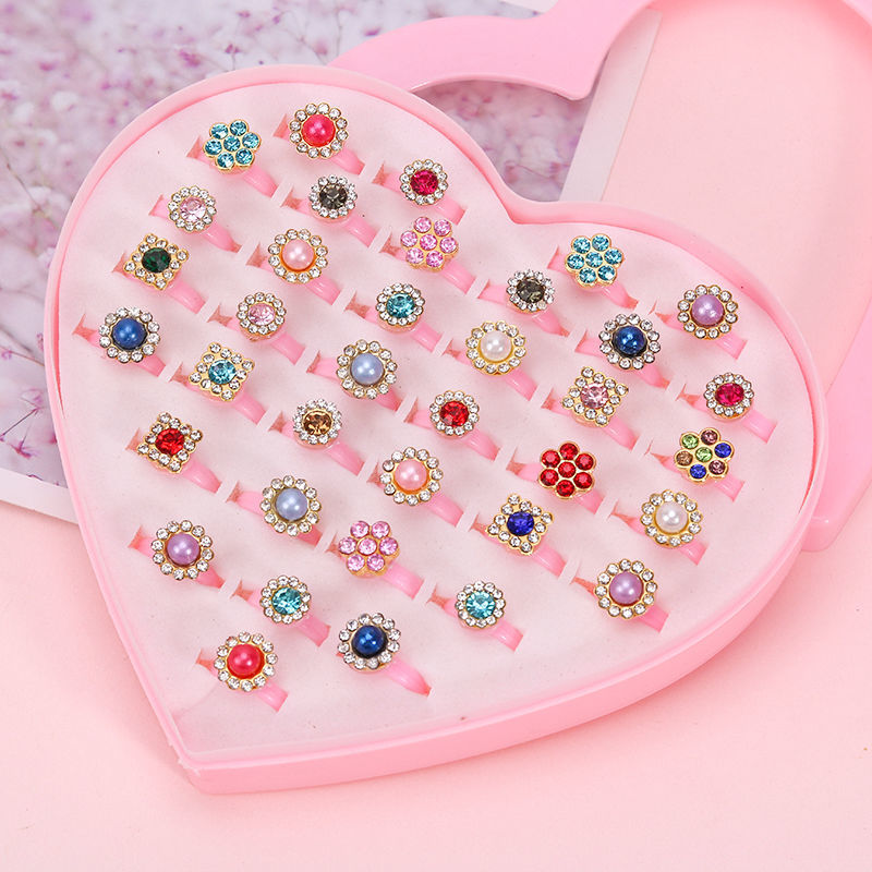Children's Ring Girls Princess Jewelry Cartoon Small Ring