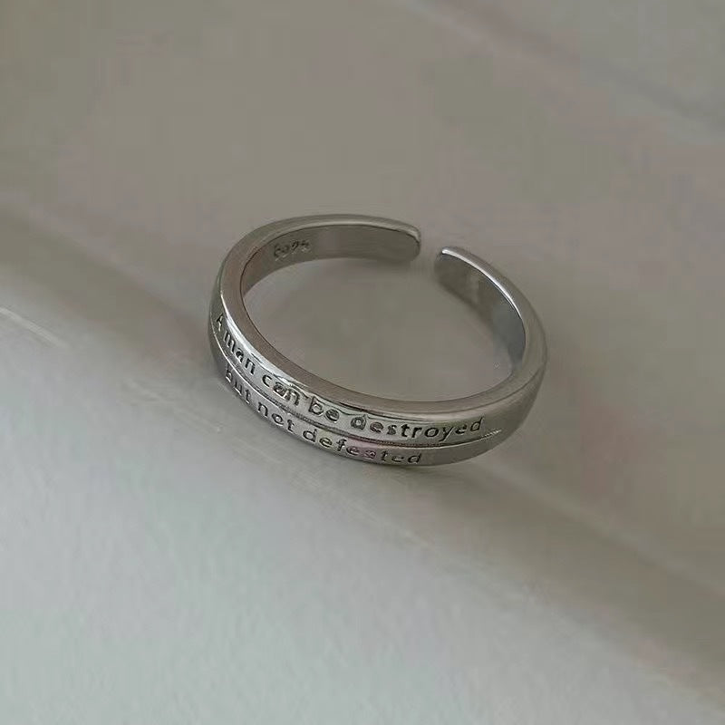 Conjunto de anillos lisos combinados para mujer 