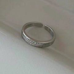 Conjunto de anillos lisos combinados para mujer 