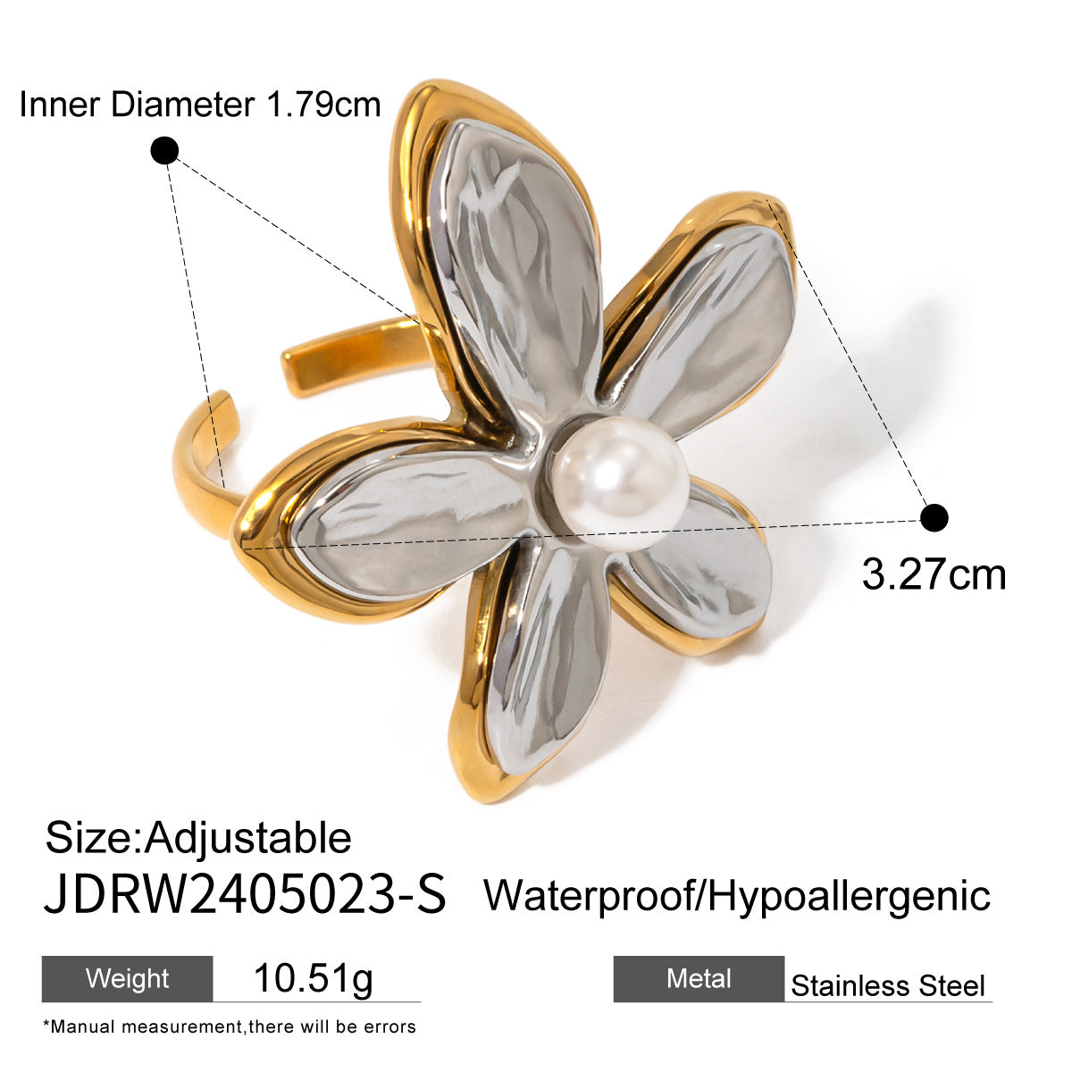 Wholesale Jewelry Glam Simple Style Classic Style Geometric 304 Stainless Steel Plating Open Rings