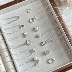 Collar versátil de perlas para mujer, cadena de clavícula que no se decolora, joyería 