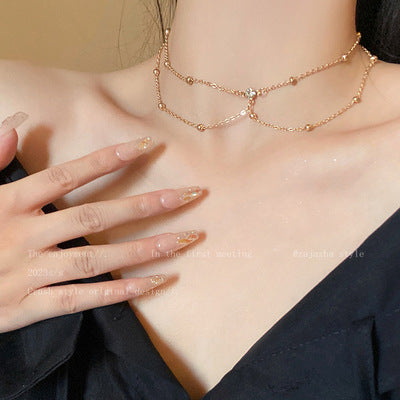 Rhinestone chest chain and body chain for Women