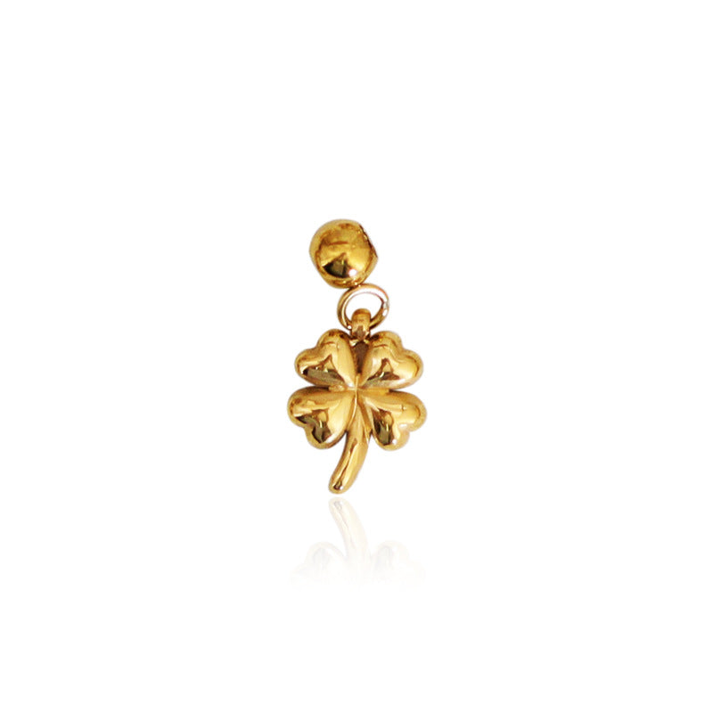 1 Piece 0.8*0.9CM 1.1*0.9cm 1*0.9CM Titanium Steel Heart Shape Flower Bow Knot Pendant Chain