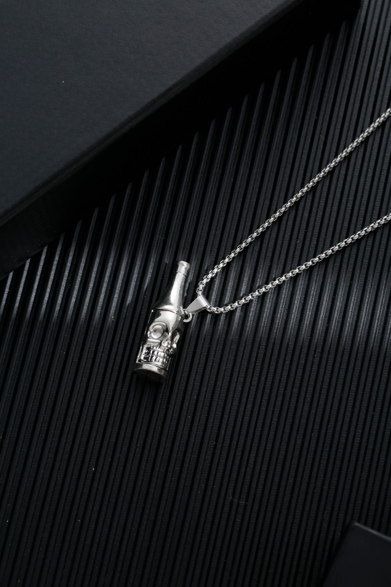 Titanium steel sweater chain men's necklace