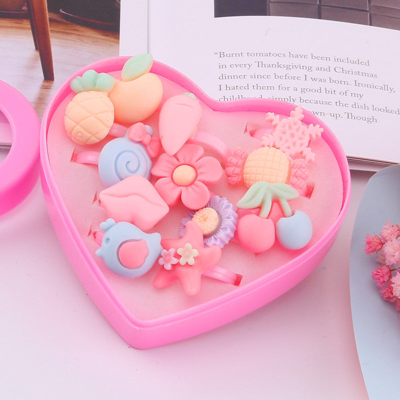 Children's Ring Girls Princess Jewelry Cartoon Small Ring