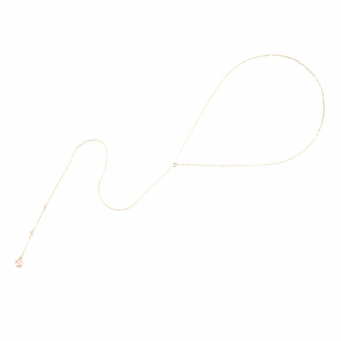 Pearl Back Chain Imitation Pearl Body Chain Y Necklace