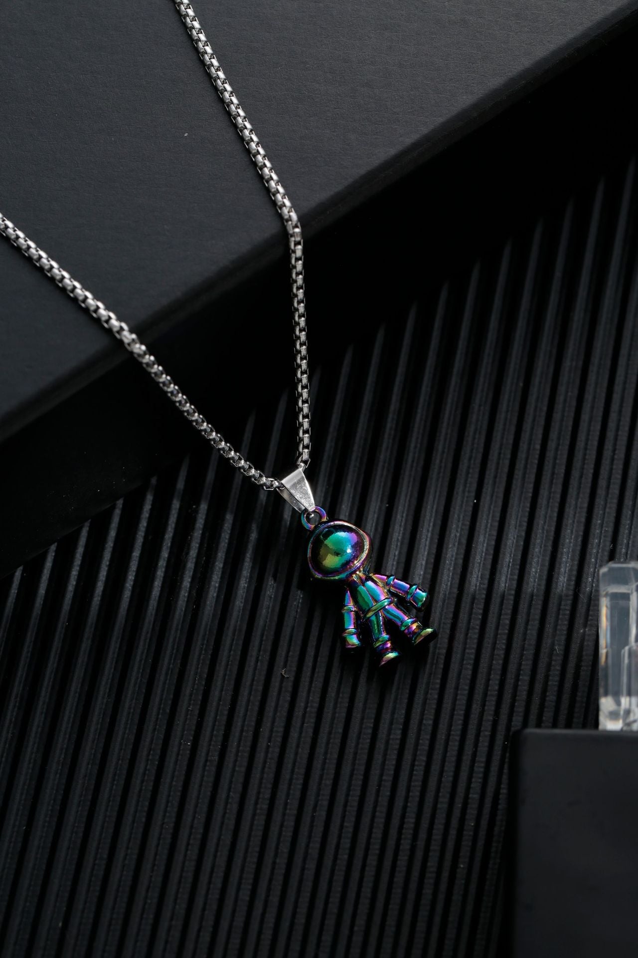 Titanium steel sweater chain men's necklace
