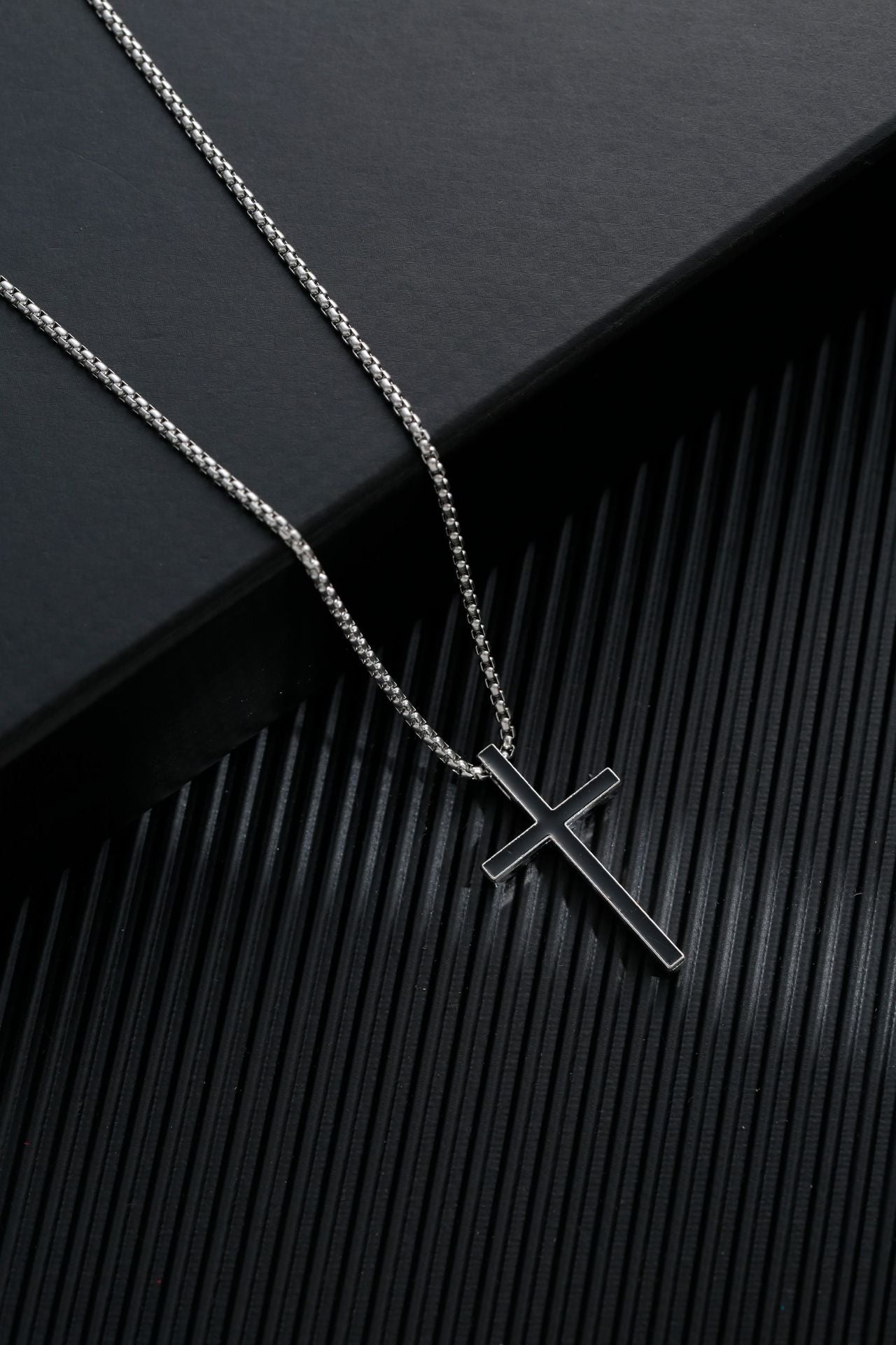 Titanium steel sweater chain men's necklace