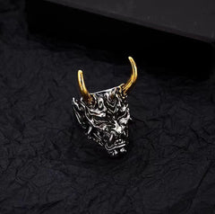 Anillo Prajna de Cuerno Dorado, Máscara Fantasma Masculina, Accesorios 