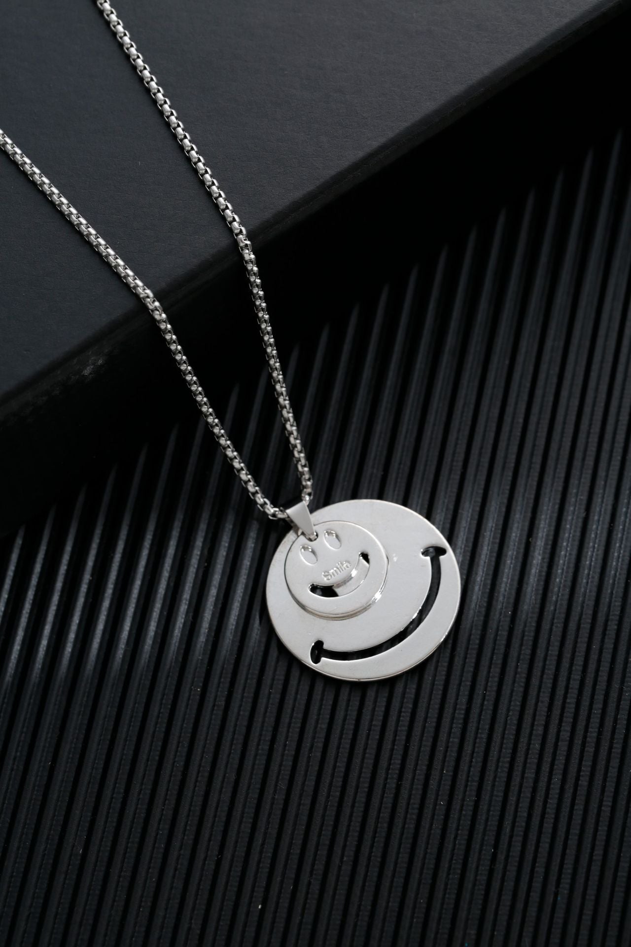 Titanium steel sweater chain men's necklace