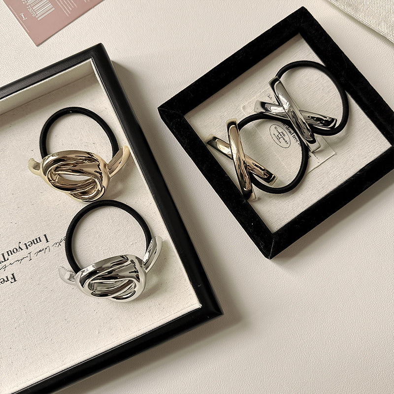 Unisex Simple Style Geometric Alloy Hair Tie