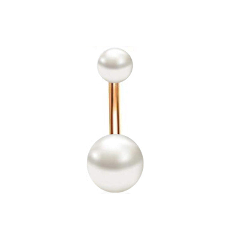Piercing de acero inoxidable para el cuerpo, con circonitas, para el ombligo