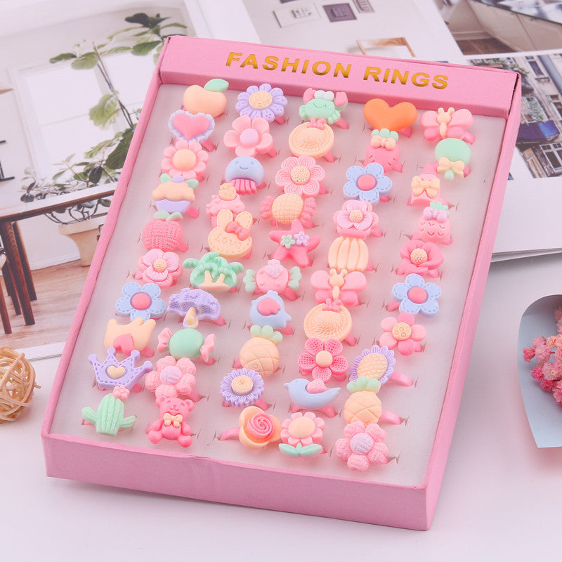Children's Ring Girls Princess Jewelry Cartoon Small Ring