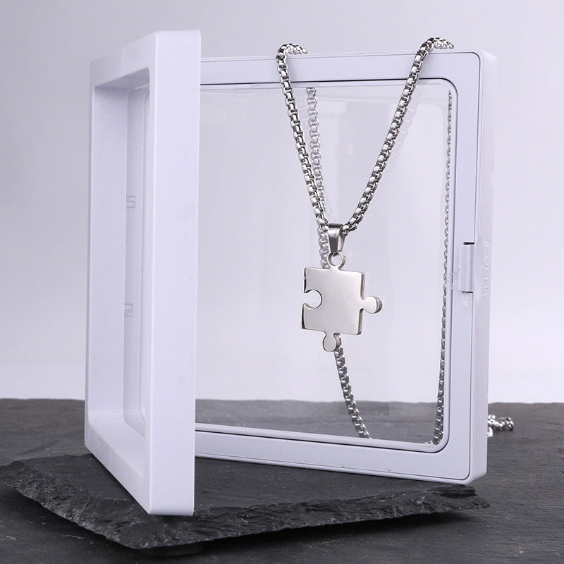 Titanium steel necklace men's hip hop street alloy pendant