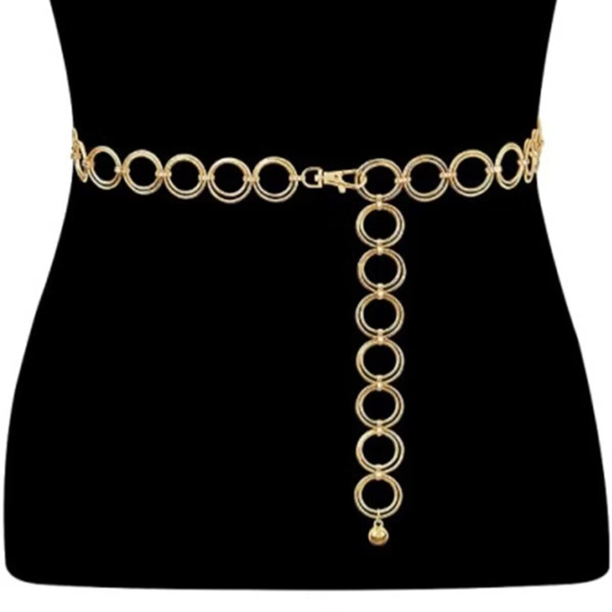Fashion love waist chain set, retro metal moon star pendant body chain (Minimum purchase of 2 pcs)