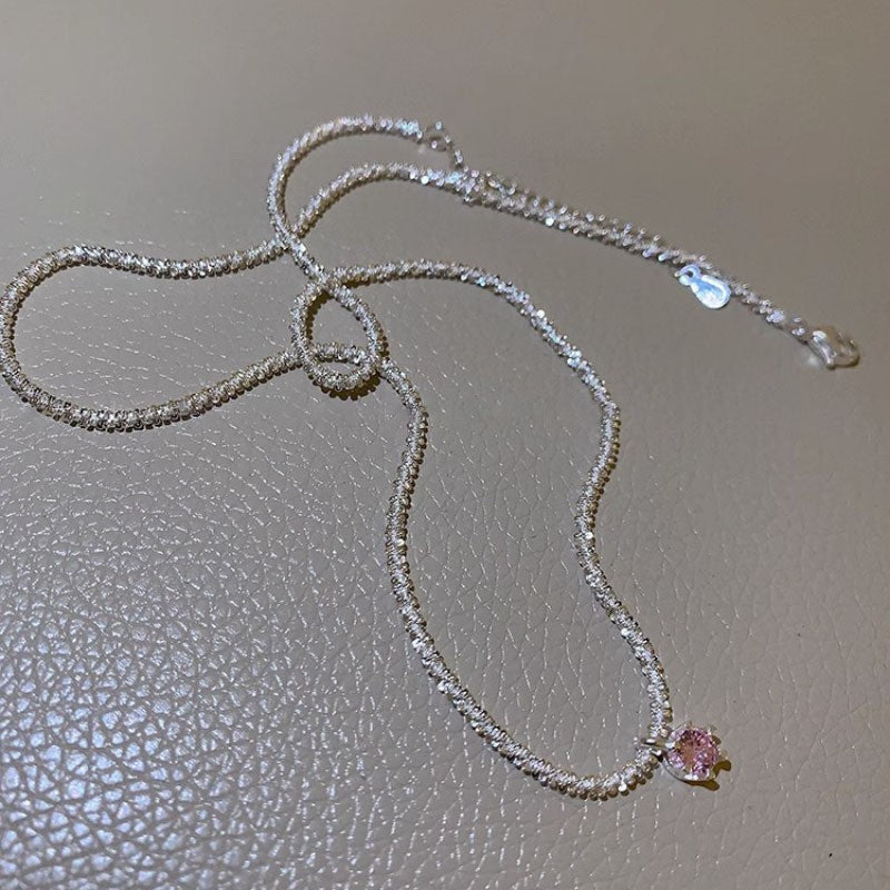 Collar versátil de perlas para mujer, cadena de clavícula que no se decolora, joyería 