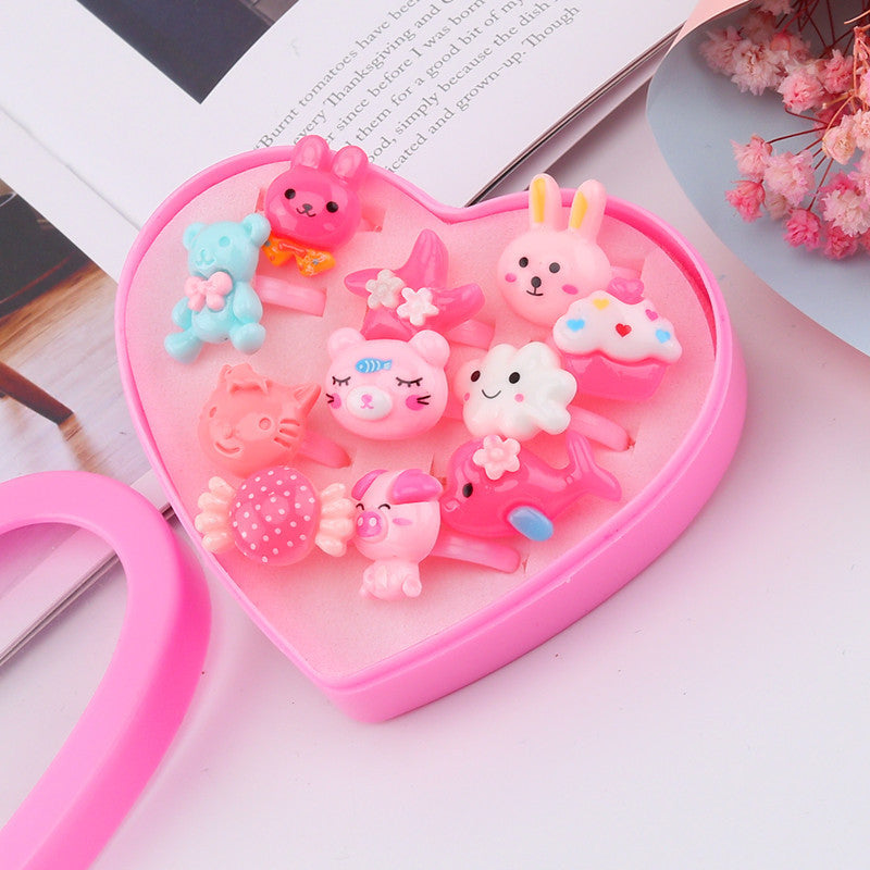 Children's Ring Girls Princess Jewelry Cartoon Small Ring